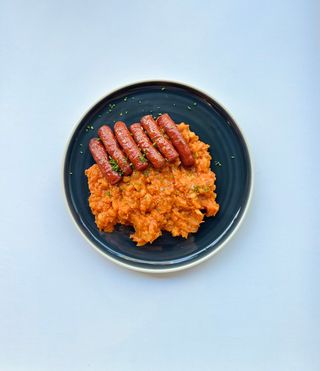 Carnati porc cu iahnie de fasole