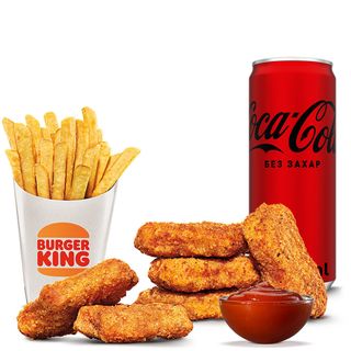 Пилешки Хапки Меню 6 бр + 1 сос (551г)