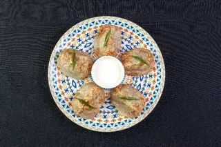 Жареные манты с рубленным мясом