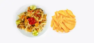 Frites Poulet Grillé