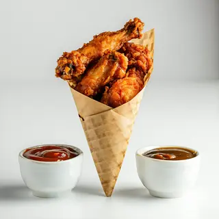 23. Cucurucho De Alitas De Pollo (4 Uds.)