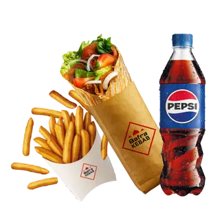 Zestaw 1 - rollo standard + frytki (małe) + napój