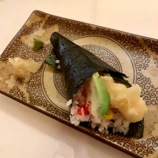 Temaki ebi tempura