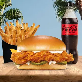 Menú Chicken Crispy Sándwich Burger