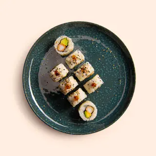 114. Uramaki California tempura (8 uds.)