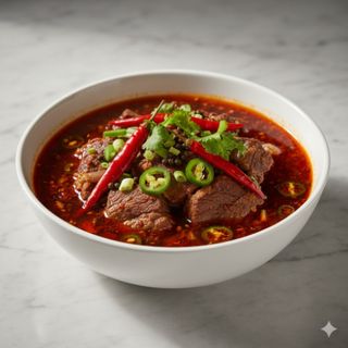 Ternera hervida (picante)