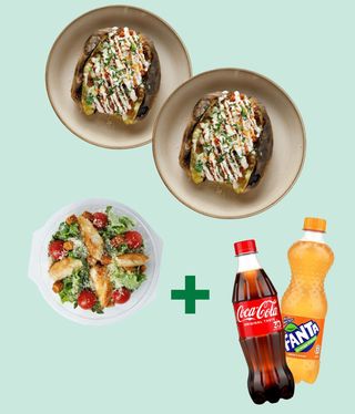 2 x Potaki Bolognesse + Caesar de pui