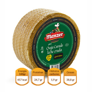 Manzer Curado de  Leche Cruda