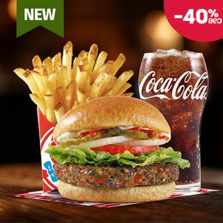 ლობიოს ბურგერის კომბო