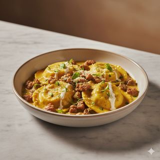 Ravioloni "di Giacomo" al curry