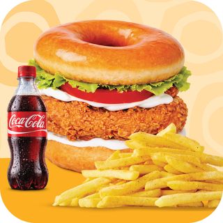 Burger Week  - Glazed Donut Burger + Chips & 500ml Soda