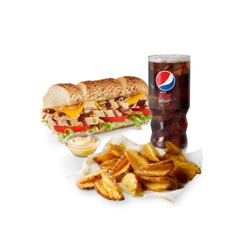 Menú Tiras de Pollo (15 cm.)