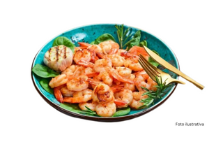 gambas con verduras