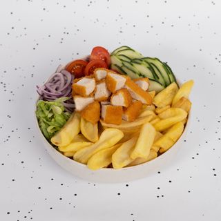 Crispy Chicken Kebab fries
