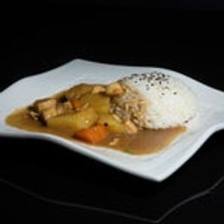 151 Riso affogato curry e pollo