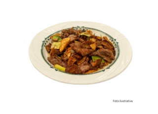 Ternera con Bambú y Setas Chinas