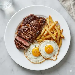 Bistec, Huevos Y Patatas