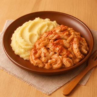 Пюре картопляне з куркою в томатній підливі (340г)