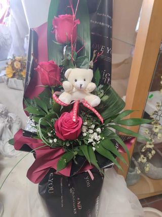 Buket ruže i medo 8