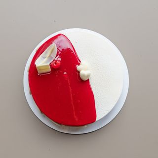 Monoporzione di torta cheesecake