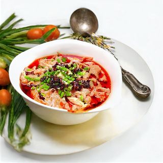 Porc în sos extrapicant