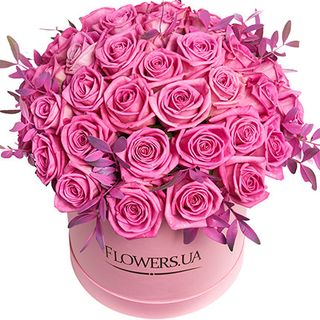 Квіти в коробці "Кохання з першого погляду"