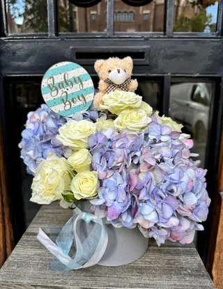 The Baby Boy Box - Flores Para Celebrar La Llegada Del Pequeño