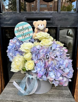 The Baby Boy Box - Flores Para Celebrar La Llegada Del Pequeño