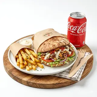 Menú Campero Shawarma Con Patatas Y Bebida