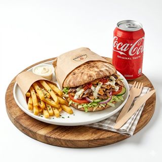 Menú Campero Shawarma Con Patatas Y Bebida