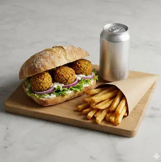 Panino falafel menù