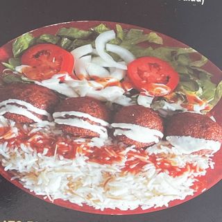 Plato de falafel