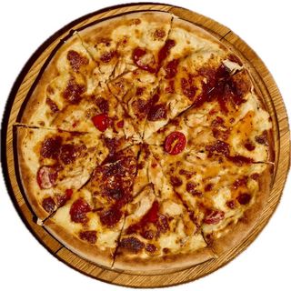 Пицца цыпленок в кисло-сладком соуе