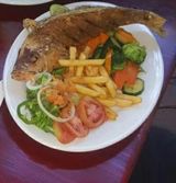 Whole Fish With Chips & Salad