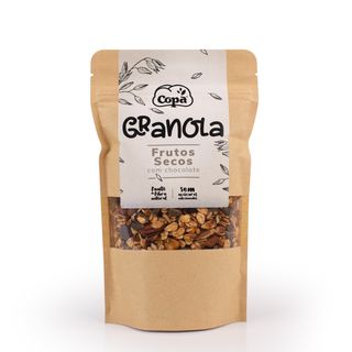Granola de frutos secos com chocolate 220g
