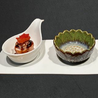 75.Gunkan de salmon flameado / 2 pzs.