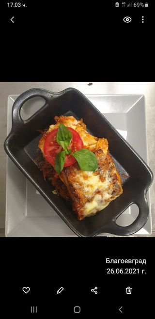 Палачинка с кашкавал и шунка