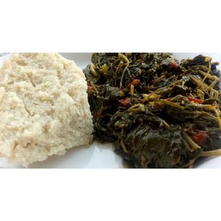 Ugali And Greens in Season