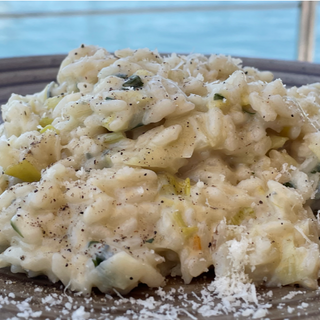 Risotto al Porro con Gorgonzola- Cottura Sottovuoto