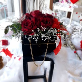 Flower Box Elegantna Torbica (crna)