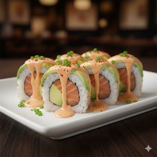 11.Uramaki spicy e salmone