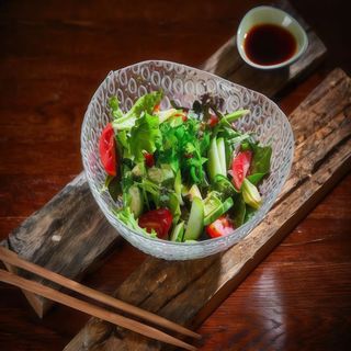 Ensalada Hojas Verdes Salmón