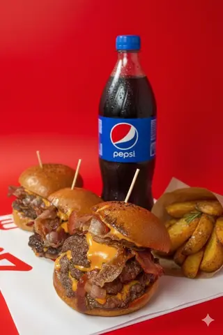 Smash Burger + Patatine + Bibita