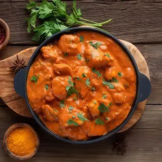 Pollo con mantequilla