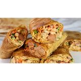 Chicken shawarma with one sausage