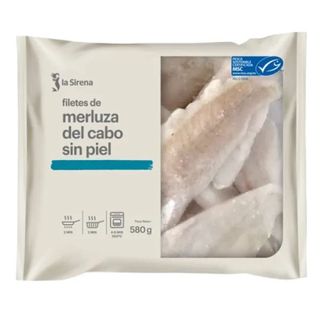 Filetes De Merluza Del Cabo Sin Piel Bolsa 580 Gr.