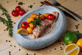 Филе морской Форели в сливочном соусе 