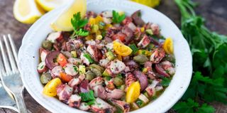 Salade Poulpe Marinée