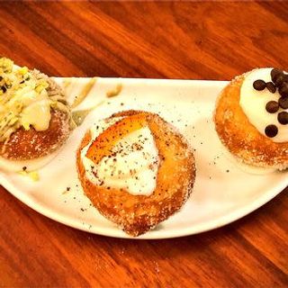 Zeppole con cioccolato