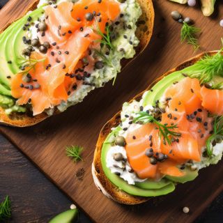 Bruschetta Losos + domaći ili negazirani sok po izboru